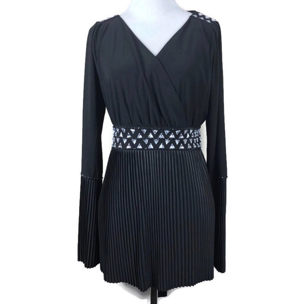 Kaily K. Babydoll Pleated Blouse